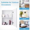 Bathroom Medicine Cabinet Storage Organizer Wall Mounted Mirror Adjustable Shelf