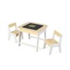 Kids Table and Chairs Set Activity Table Play Table With Double-sized Table Top