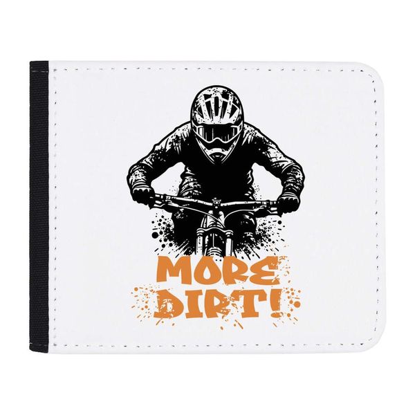 Azeeda 'More Dirt! Mountain Biker' Wallet (WL00024887)