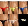 TM Collection Men's G-String WET 3D Compact G-STRING 115787, yellow, M