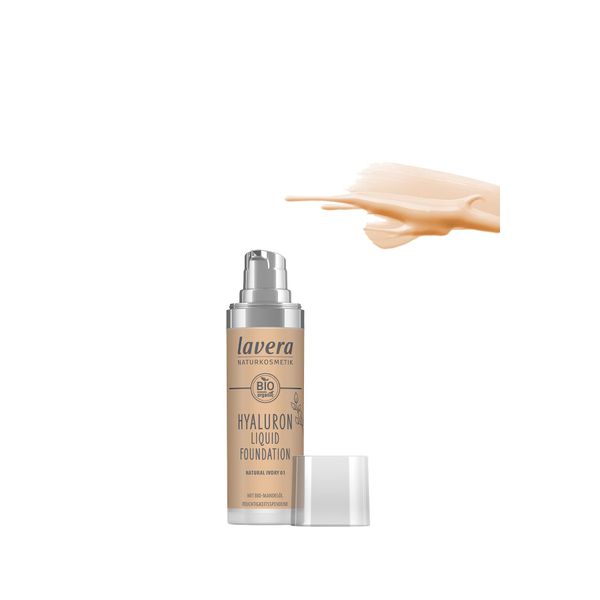 Lavera H Liquid Foundation 01 Natural Ivory 1.0 fl oz (30 ml)