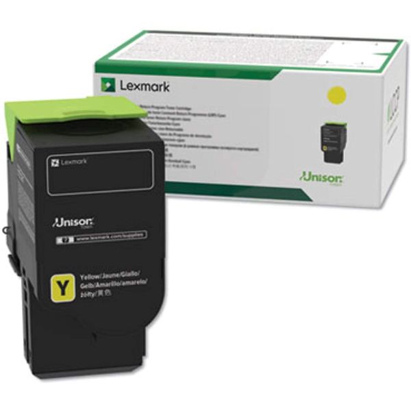 Lexmark 78C10Y0 Return Program Cartridge Toner, Standard, Yellow