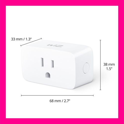 WiZ Smart Plug Gen 2 - Pack of 4 - Type B - Connects to Your Existing 2.4Ghz Wi-Fi - Control with Wiz Connected App - Works with Google Home, Alexa and Siri Shortcuts - No Hub Required