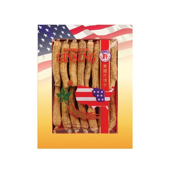 HSU’s Ginseng SKU 0103-4 | Long Medium-Small | Cultivated Wisconsin American Ginseng Direct from Hsu's Ginseng Gardens | 许氏花旗参 | 4oz Box of Wisconsin Ginseng Roots, B001EMGWOG