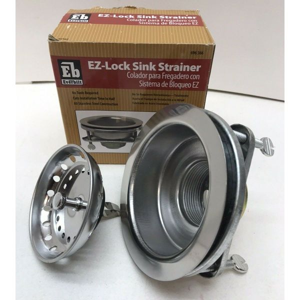 EB Everbilt EZ Lock Sink Strainer in Stainless Steel