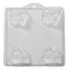 4 Cavity 3D Cat Soap/Bath Bomb Mould Mold M03 x 5