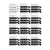 Funky Junque Bachelorette Hair Ties Bundle - 1 Bride (White) & 11 Squad (Black) - 12 Pack