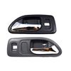 PT Auto Warehouse HO-2579MG-FP1 - Inside Interior Inner Door Handle, Gray/Chrome Lever - Front Left/Right Pair