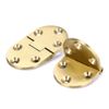 OwnMy 2 Pcs Solid Brass Hinges, Drop Front Desk Drawer Butt Hinge for Table Sewing Machine, Doors and Folding Table with Screws (90 Degree)