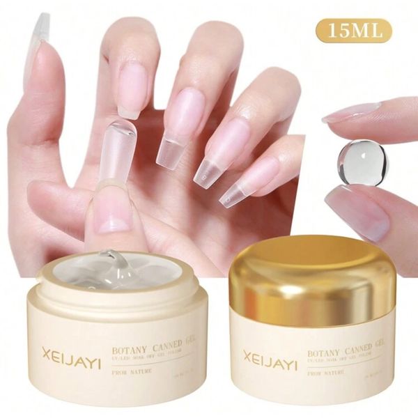 Solid Nail Glue Uv Gel Nail Art Acrylic Glue Nail Tips Nail Art Design 3D Gel Art Full Gel Squid Gel Soft Mochi Gel Quick Drying Strong Adhesiveness