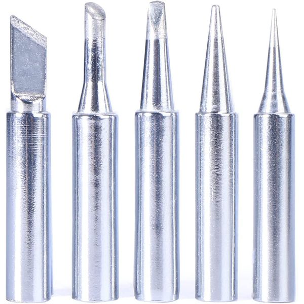 YIHUA #1400 Soldering Iron Tips Set 5PCS Long-Life Type SGS Certified Lead-Free Tips(902-B, I, K, 3C, 3.2D) for YIHUA 926LED-IV V2 110W EVO 938BD-I 995D+ EVO 853AAA-I 939D+III EVO 948DQ-III