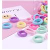 FEIFEI'S BOW 100 Mini Multicolor Hair Ponios Endless Elastics Bobbles Bands women girls kids,Ponytail Holders Hair Bands (Spring)