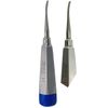 ArtLaB-Dental Luxating Elevator Dental Root Elevators Straight Curved Tip-Periotome Luxating Elevator Apical Root Dental Elavators Extracting Extraction (Elevator cvd 2mm Blue)