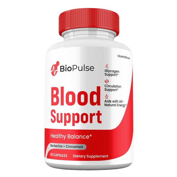 BioPulse Capsules, Max strength, Bio Pulse Pills Blood Supplement (1 pack)
