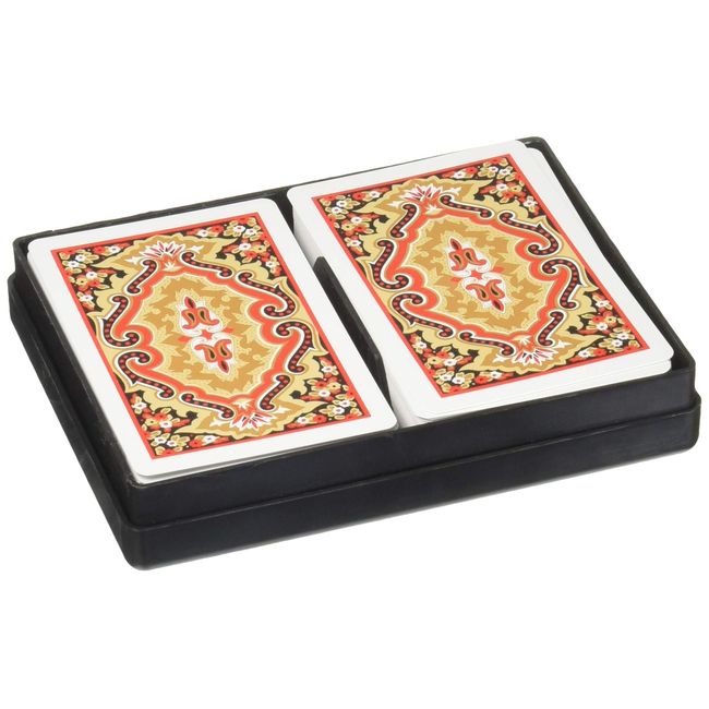 KEM Paisley Red and Blue, Bridge Size-Standard Index Playing Cards (Pack of 2)