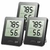USA THERMOMETER INDOOR Digital LCD Hygrometer Temperature Humidity Meter Clock