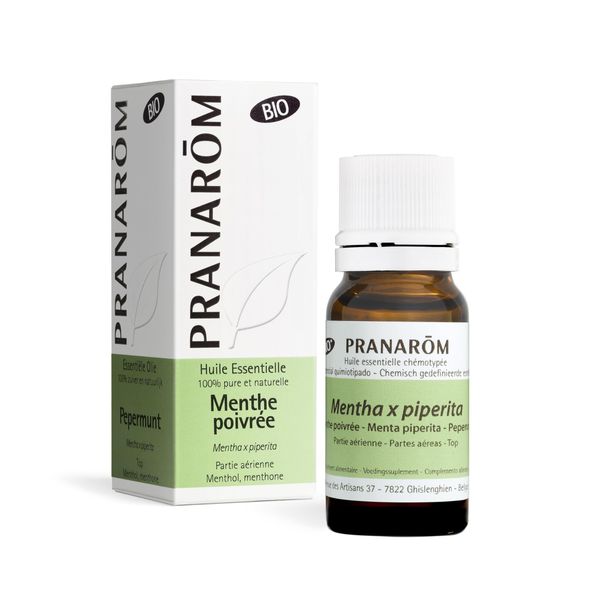 Pranarom Peppermint BIO Chemo Type Essential Oil 0.3 fl oz (10 ml)