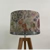 Voyage Hedgerow Floral Brushed Silver Oval Lampshade