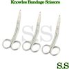 3 Pcs Knowles Bandage Scissors 4.5” Surgical Instruments