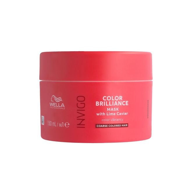 Wella Professionals Invigo Color Brilliance Professional Hair Care, Colour Protection for Coarse Hair, Vibrant Hair Colour, Mask 150ml