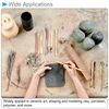 CoCud Wood Clay Roller 6 Inch Embossed Cobblestone Texture Modeling for Clay Baking