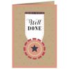 Quire Copper Charm Card Well Done Medal