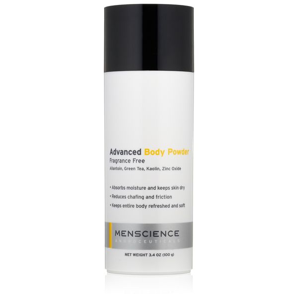 MenScience Androceuticals Advanced Body Powder, 3.4 oz