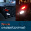 2pc Submersible 6" Oval White LED Boat Trailer Tail Light w/ Grommet & Plug DOT