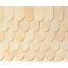 Dollhouse Miniature Unfinished Whitewood Fishscale Shingles