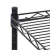 Durable Shelving Storage Unit 2" Wheel Casters Steel Organizer Wire Rack 3-Shelf