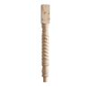 850mm Rope Twist Pine Newel Spigot Post (850mm Full Post)