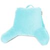 Super Soft Reading & TV Pillow Bed Rest Pillow Arms Support With Pockets - Aqua