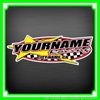 8" Custom Your Name Racing Decals Trailer Car IMCA Model Modified Sprint Stock