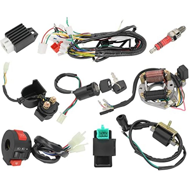 Complete Electrics Stator Coil CDI Wiring Harness for 4 Stroke ATV KLX 50cc 70cc 110cc 125cc-ATV Wiring Harness