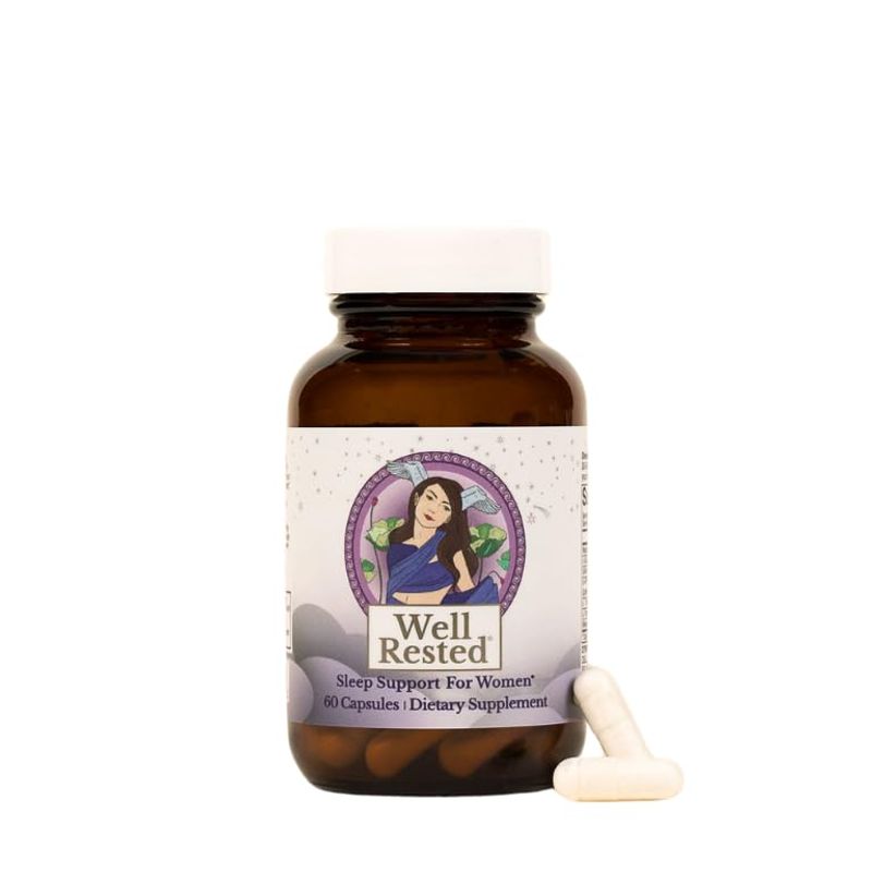 MENOLABS Well Rested Sleep Aid - 60 Capsules - Menopause Supplements ...