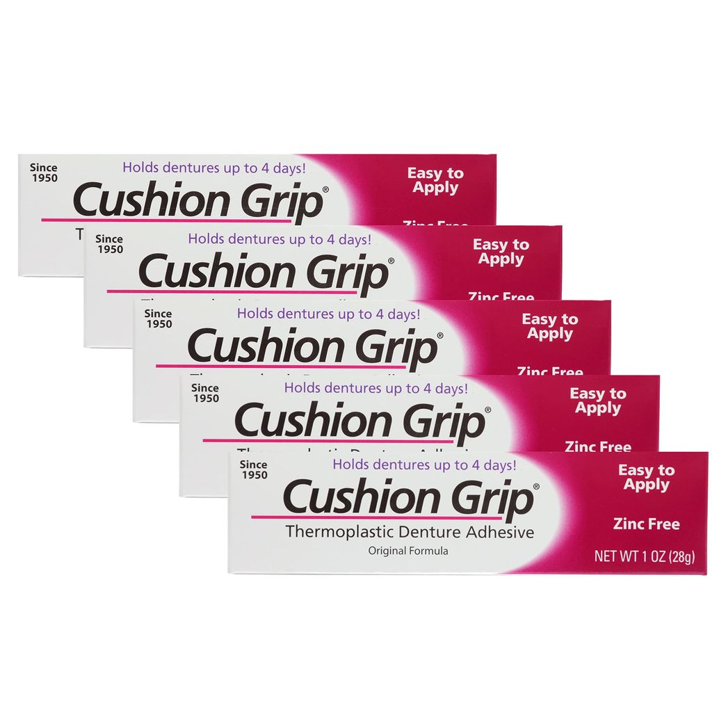 Cushion Grip Thermoplastic Denture Adhesive - 1 oz : Health &  Household
