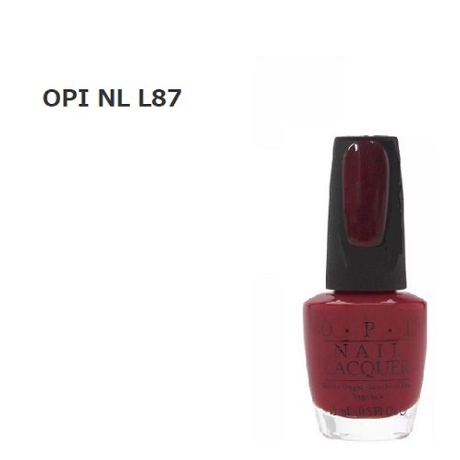 OPI Color NL L87 Malaga Wine 15ml Manicure Nail Color Nail Artist Nail Polish Nail Lacquer Self Nail Foot Nail Veticure Nail Goods Red Red Wine Red New