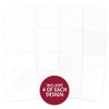 Hunkydory Moonstone - Memory Book A5 Printed Page Templates - 48 Sheets - 12 Designs