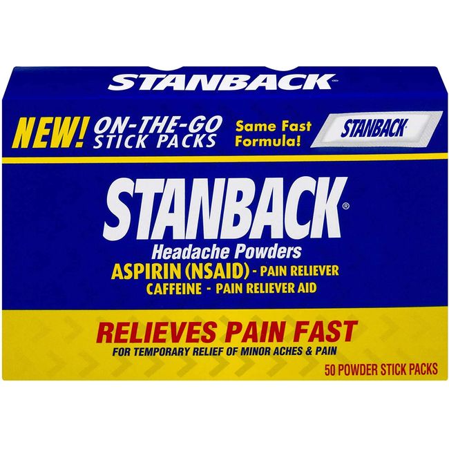 Stanback Headache Powder, 50 Count (Pack of 6)