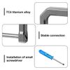 MiOYOOW Titanium Key D-Ring, Horseshoe Clasp Car Key Holder