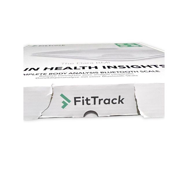 SEALED - FitTrack Dara Smart Body BMI Digital Scale White Weight