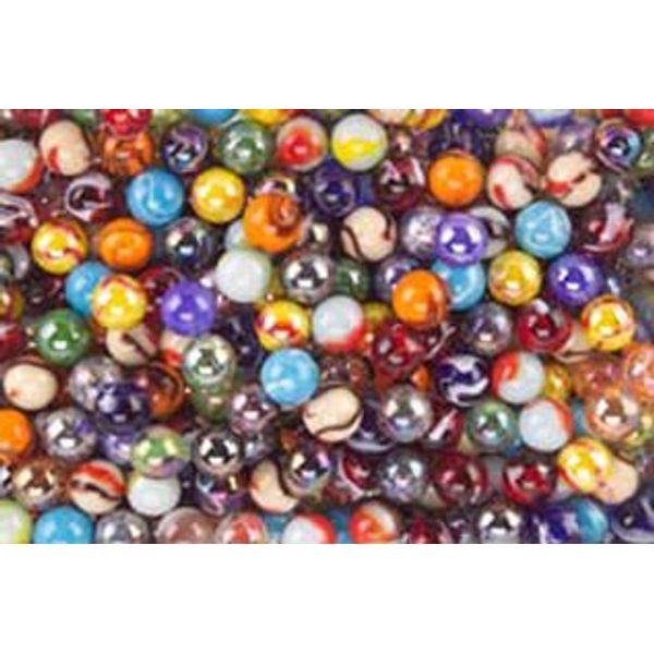 Mega Marbles SET OF 48 ASSORTED BULK - 1/2" PEEWEE MARBLES