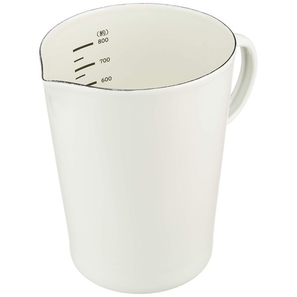 Pearl Metal Measuring Cup, White, 28.7 fl oz (800 ml), Hollow Measuring Cup, Blank Kitchen HB-4435