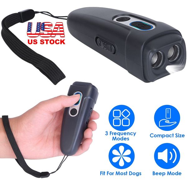 Ultrasonic Anti Barking Device Handheld Dog Repeller Barking Deterrent Portable