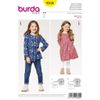 Burda Girls Easy Sewing Pattern 9350 Gathered Top & Dress