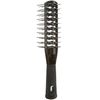 Efalock Professional Double Tunnel Brush, Black, Pack of 1