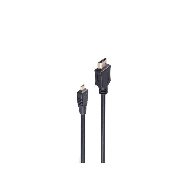 Shiverpeaks® - Basic S-HDMI A male to HDMI D male, gold-plated contacts, ultra HD, 3D, HEAC 2.00 m