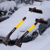 Adduns 2-n-1 Snow Brush and Ice Scraper Extendable, Scratch Free (Yellow)