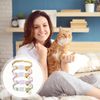 4 Colorful Cat Collars with Bell - Adjustable Soft Flower Pattern for Kittens & Small Pets
