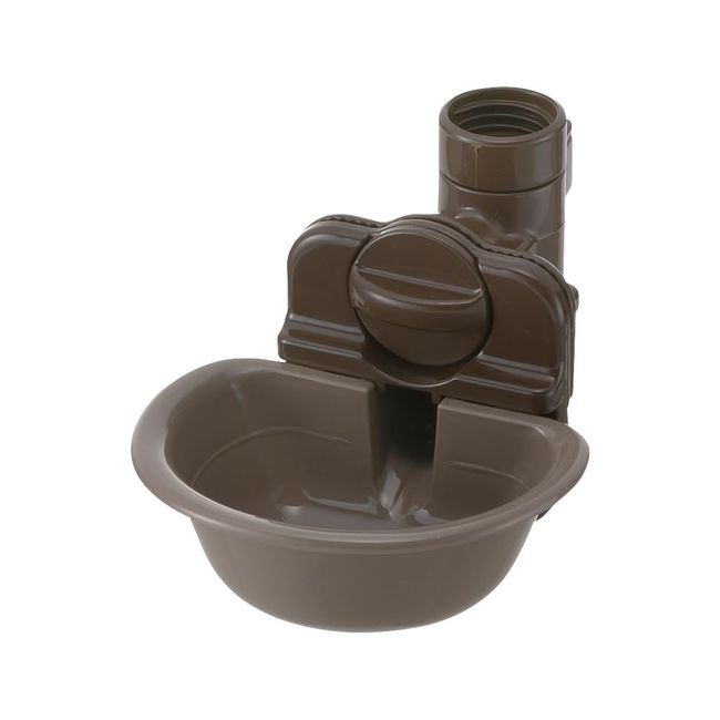 dog water dish small dark brown